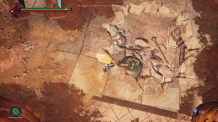 Dzwon spadnie na ziemię i wybije dla Ciebie przejście w podłodze - Schronienie cz.2 | Solucja do gry Darksiders 3 - Darksiders 3 - poradnik do gry