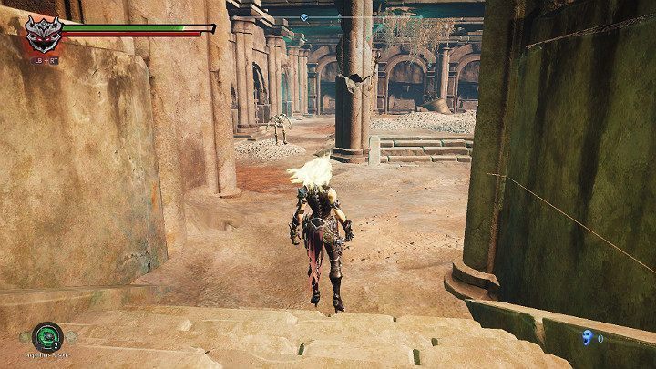 Gdy będziesz wracać na środek krypty, z ziemi wyjdą szkielety i rusza na Ciebie z impetem - Schronienie cz.2 | Solucja do gry Darksiders 3 - Darksiders 3 - poradnik do gry