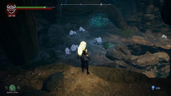 Przeskocz na drugą stronę i rozbij jaja w których mogą kryć się pomniejsi przeciwnicy - Schronienie cz.2 | Solucja do gry Darksiders 3 - Darksiders 3 - poradnik do gry