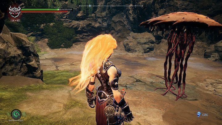 Gdy uderzysz w to dziwne stworzenie, przesunie się - Schronienie cz.2 | Solucja do gry Darksiders 3 - Darksiders 3 - poradnik do gry