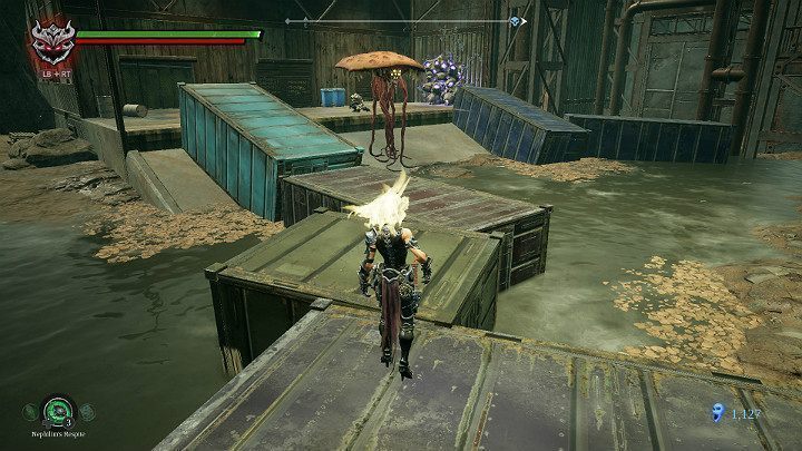 Zlikwiduj przeciwnika chowającego się za neutralnym stworzeniem - Ziemia Kości | Solucja do gry Darksiders 3 - Darksiders 3 - poradnik do gry