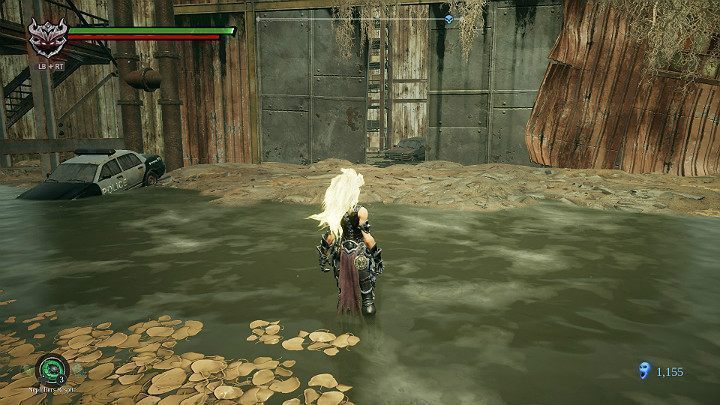 Wejdź przez duże wrota do hangaru - Ziemia Kości | Solucja do gry Darksiders 3 - Darksiders 3 - poradnik do gry