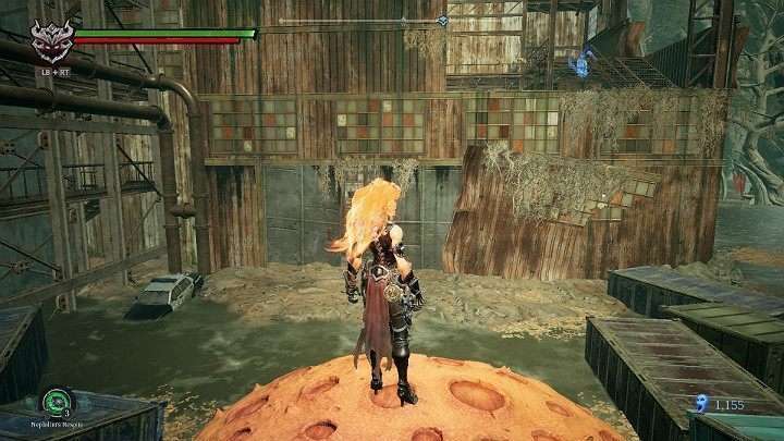 Wskocz na głowę neutralnego stworzenia, a następnie podskocz i uderz w niego z góry - Ziemia Kości | Solucja do gry Darksiders 3 - Darksiders 3 - poradnik do gry