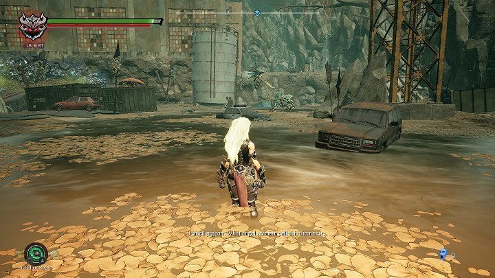 Gdy wyjdziesz na otwartą przestrzeń będziesz świadkiem walki aniołów z demonami - Gnijąca sadzawka - Darksiders 3 - poradnik do gry