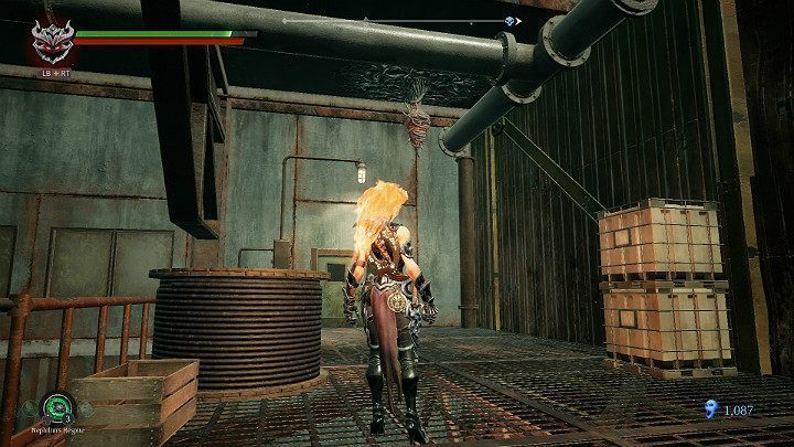 Strąć kokon z sufitu, zbierz Kępę Mar i wyjdź na zewnątrz - Zatopiona dzielnica - Darksiders 3 - poradnik do gry