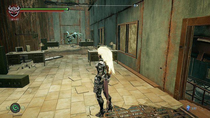 Po pokonaniu przeciwników wejdź schodami na górę i wyeliminuj kolejnego nieprzyjaciela - Zatopiona dzielnica - Darksiders 3 - poradnik do gry