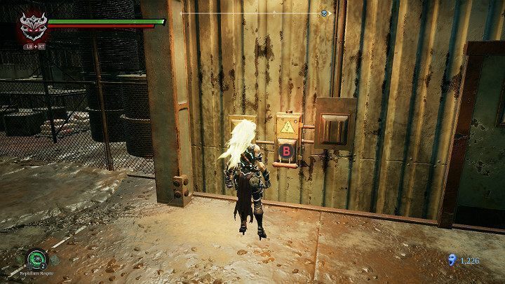 Przejdź do dźwigni prądu i użyj jej - Zatopiona dzielnica - Darksiders 3 - poradnik do gry