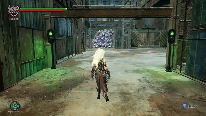 Sygnalizacja zmieniła kolor na zielony i wrota zostały otwarte - Zatopiona dzielnica - Darksiders 3 - poradnik do gry