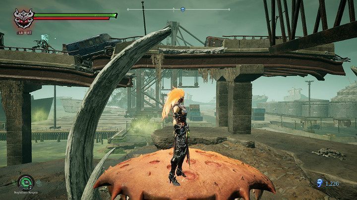 Dostaniesz się do miejsca, gdzie będzie na Ciebie czekał następny neutralny stwór - Zatopiona dzielnica - Darksiders 3 - poradnik do gry