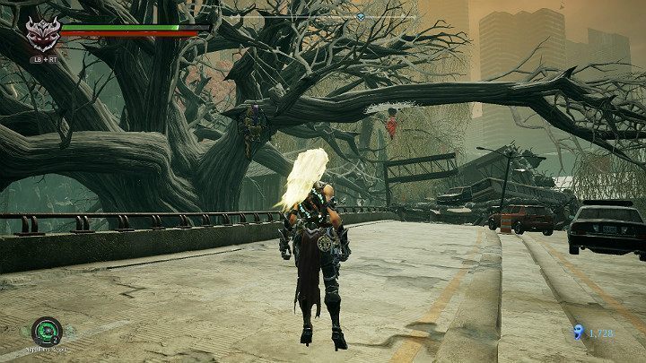 Zanim przejdziesz dalej, upewnij się, że strąciłeś kokon z Kępą Mar - Zatopiona dzielnica - Darksiders 3 - poradnik do gry