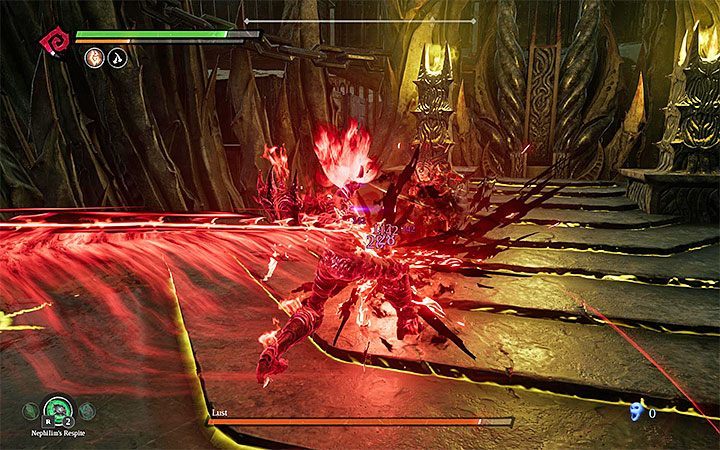 W pierwszej fazie pojedynku z Żądzą skup się na unikaniu jej ciosów i wyprowadzaj kontrataki - Boss - Żądza | Solucja do gry Darksiders 3 - Darksiders 3 - poradnik do gry