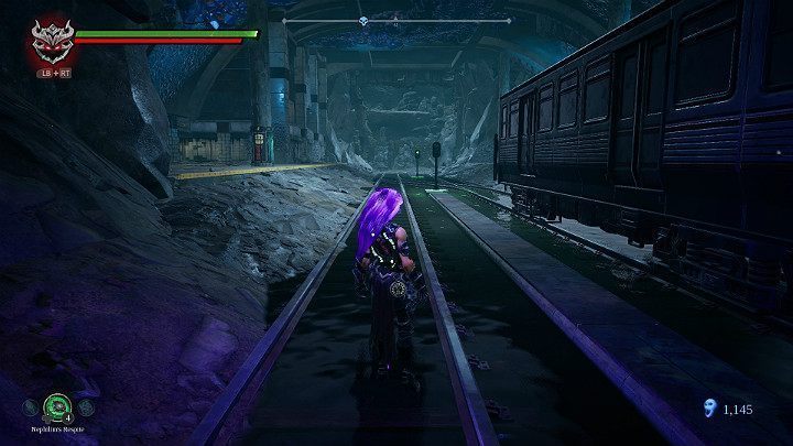 Zauważ, że sygnalizacja świeci się teraz na zielono - Zatopiony tor | Solucja do gry Darksiders 3 - Darksiders 3 - poradnik do gry