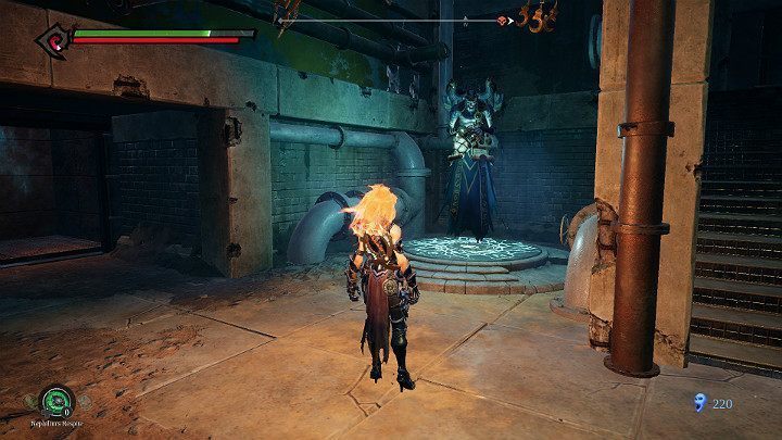 Idź do schodów, które wcześniej prowadziły do Bossa i idź do góry - Wyjście z kanałów | Solucja do gry Darksiders 3 - Darksiders 3 - poradnik do gry