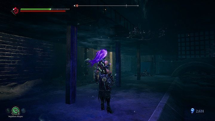 W pierwszej kolejności zbierz przedmiot znajdujący się na dnie - Wyjście z kanałów | Solucja do gry Darksiders 3 - Darksiders 3 - poradnik do gry