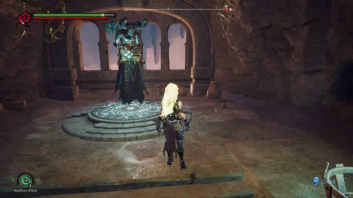 W pierwszej kolejności aktywuj punkt orientacyjny i załatw sprawunki z Vulgrimem - Droga do lokacji Blizna | Solucja do gry Darksiders 3 - Darksiders 3 - poradnik do gry