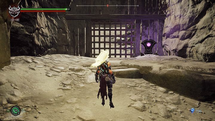 Z prawej strony bramy znajduje się dźwignia - Blizna | Solucja do gry Darksiders 3 - Darksiders 3 - poradnik do gry