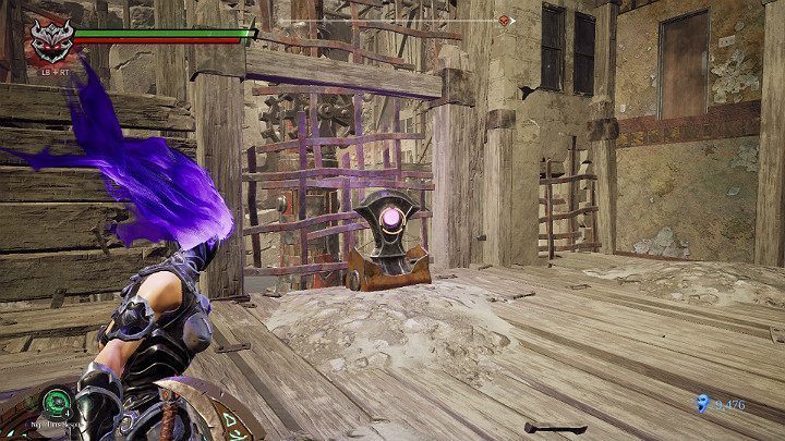 Gdy będziesz już po drugiej stronie, korzystając z esencji siły uderz w dźwignię - Blizna | Solucja do gry Darksiders 3 - Darksiders 3 - poradnik do gry