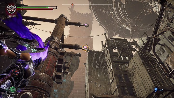 Przy użyciu esencji siły uderz w koło zębate - Blizna | Solucja do gry Darksiders 3 - Darksiders 3 - poradnik do gry