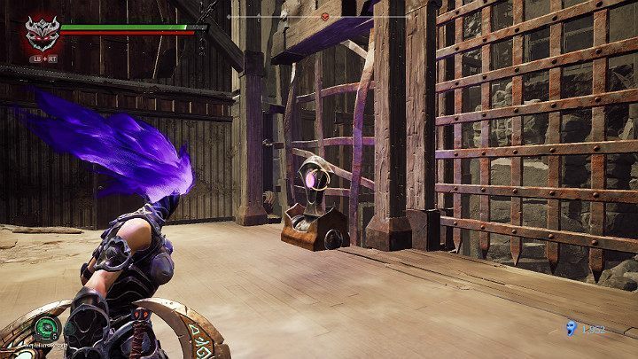 Uderz dźwignię, aby otworzyć bramę i śluzę jednocześnie - Blizna | Solucja do gry Darksiders 3 - Darksiders 3 - poradnik do gry