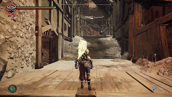 Naprzeciwko masz jednego iluzjonistę do pokonania - Abraxis i Władca Esencji - Oszczędzić czy zabić | Solucja do gry Darksiders 3 - Darksiders 3 - poradnik do gry