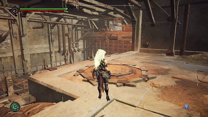 Stań na dużym przycisku - Niziny - Blizna | Solucja do gry Darksiders 3 - Darksiders 3 - poradnik do gry