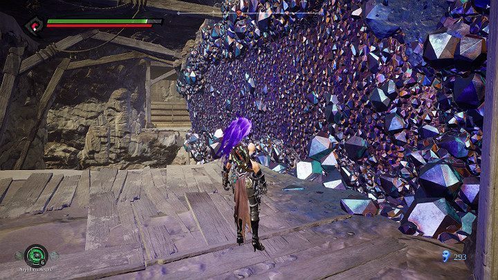 Aktywuj esencję siły, aby przetoczyć się po ścianie - Niziny - Blizna | Solucja do gry Darksiders 3 - Darksiders 3 - poradnik do gry