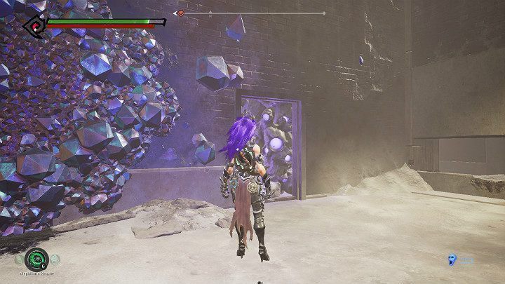 Przejdź po kładce, a następnie przetocz się po ścianie - Niziny - Blizna | Solucja do gry Darksiders 3 - Darksiders 3 - poradnik do gry