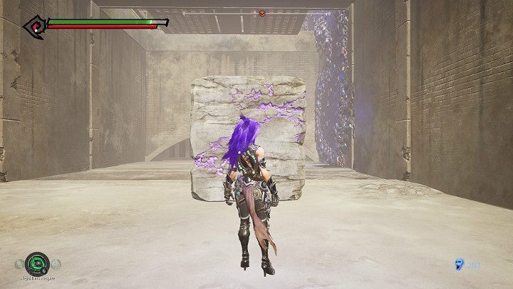 Zejdź na dół i pchnij dalej głaz - Niziny - Blizna | Solucja do gry Darksiders 3 - Darksiders 3 - poradnik do gry