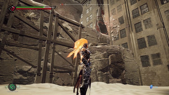 Aby wskoczyć na skały będziesz musiał użyć esencji płomienia - Niziny - Blizna | Solucja do gry Darksiders 3 - Darksiders 3 - poradnik do gry