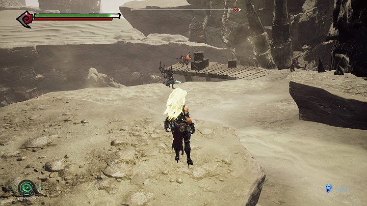 Idąc dalej natrafisz na miejsce w którym znajduje się dwóch pomniejszych przeciwników i jeden iluzjonista - Niziny - Blizna | Solucja do gry Darksiders 3 - Darksiders 3 - poradnik do gry