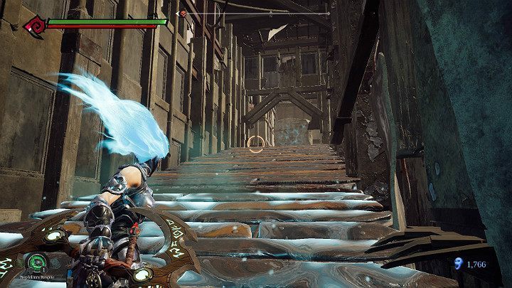 Skręć w prawo i wdrap się na samą górę - Niziny - Blizna | Solucja do gry Darksiders 3 - Darksiders 3 - poradnik do gry