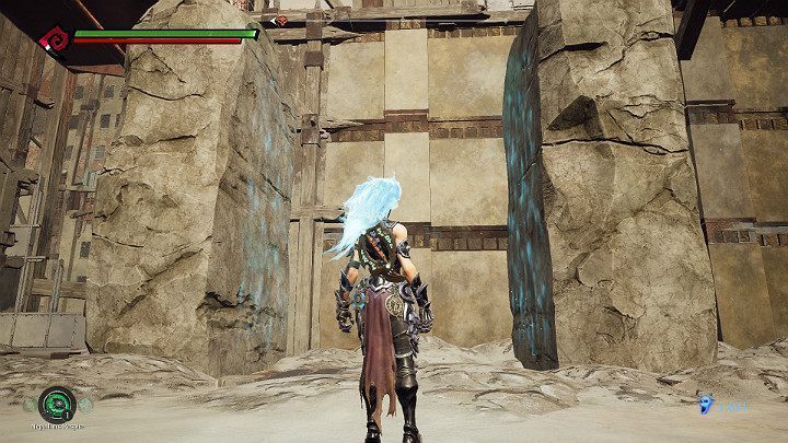 Teraz musisz odbijać się od bloków, aby wskoczyć na samą górę - Niziny - Blizna | Solucja do gry Darksiders 3 - Darksiders 3 - poradnik do gry