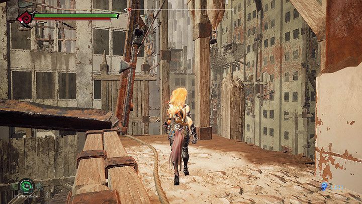 Wskocz na przesuwającą się platformę - Niziny - Blizna | Solucja do gry Darksiders 3 - Darksiders 3 - poradnik do gry