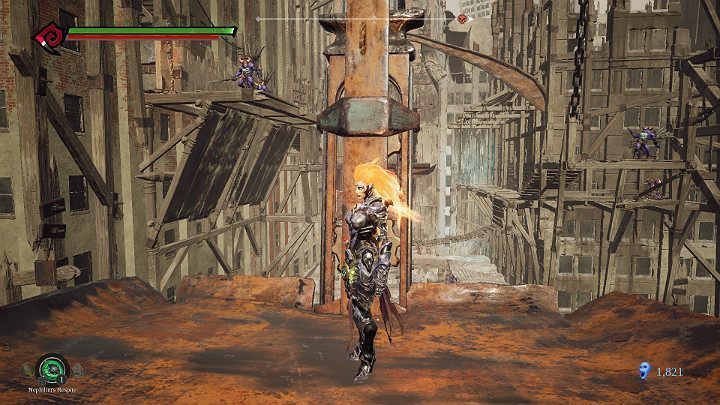 Platforma z lewej strony zaprowadzi Cię do Wybrańca - Niziny - Blizna | Solucja do gry Darksiders 3 - Darksiders 3 - poradnik do gry