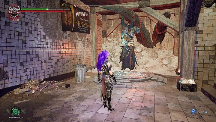 W pierwszej kolejności aktywuj punkt kontrolny - Niziny - Blizna | Solucja do gry Darksiders 3 - Darksiders 3 - poradnik do gry