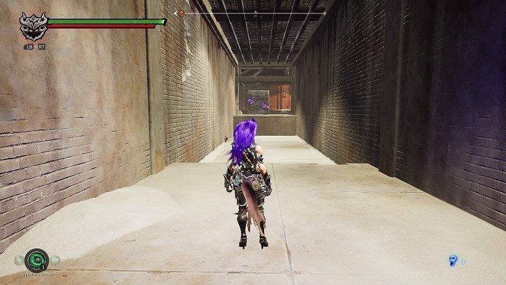 Przejdź na drugi koniec tunelu i uderz w głaz, aby wleciał na przycisk - Niziny - Blizna | Solucja do gry Darksiders 3 - Darksiders 3 - poradnik do gry