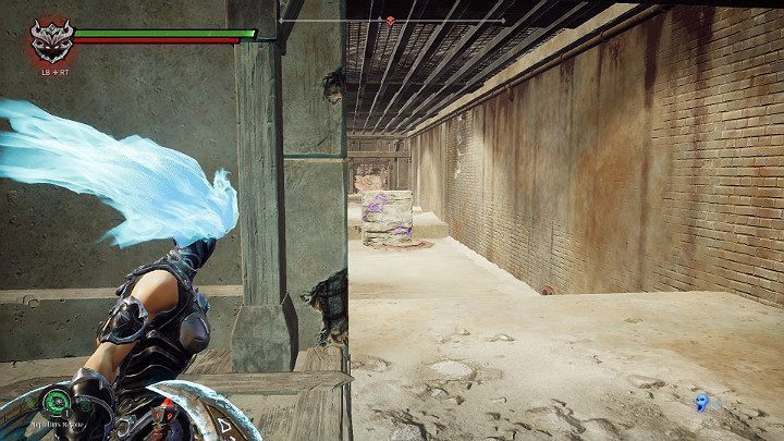 Przełącz się na esencję zamrażania i naładuj atak Zbawieniem - Niziny - Blizna | Solucja do gry Darksiders 3 - Darksiders 3 - poradnik do gry