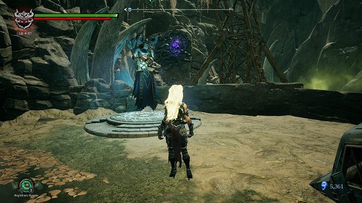 Zaznacz kolejny punkt kontrolny i załatw sprawunki z Vulgrimem - Ziemia Kości cz. 2 (Zatopiona dzielnica) | Solucja do gry Darksiders 3 - Darksiders 3 - poradnik do gry