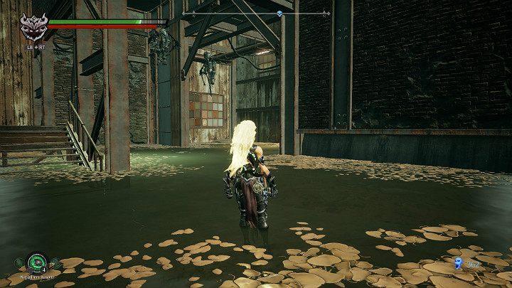 Zawróć uwagę na podwieszonych przeciwników, których możesz strącić - Ziemia Kości cz. 2 (Zatopiona dzielnica) | Solucja do gry Darksiders 3 - Darksiders 3 - poradnik do gry