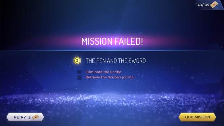 Misja zostanie uznana ze nieudaną jeśli wszystkie postacie biorące udział w misji zostaną zabite - Misja nieudana - co teraz? - Assassins Creed Rebellion - poradnik do gry