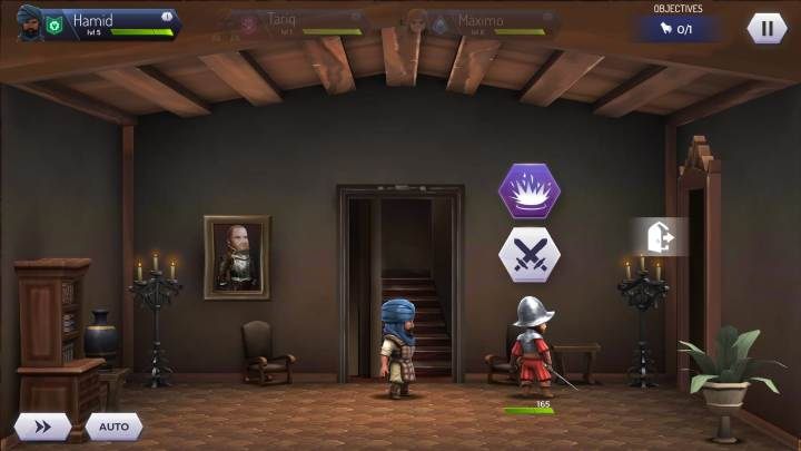 Aby wykonać atak bronią biała musisz zbliżyć się do przeciwnika i wybrać dobrą aktywność - Walka - jak walczyć w Assassins Creed Rebellion? - Assassins Creed Rebellion - poradnik do gry