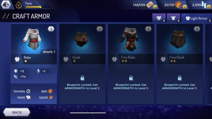 Robe - Zbroje w Assassins Creed Rebellion - Assassins Creed Rebellion - poradnik do gry