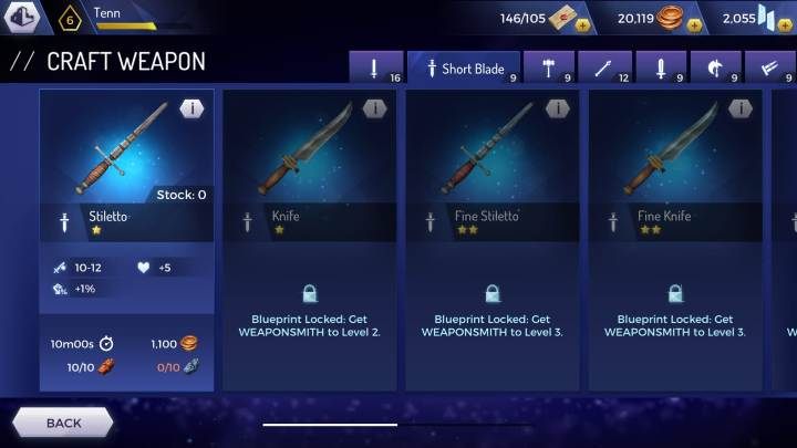 Stiletto - Broń w Assassins Creed Rebellion - Assassins Creed Rebellion - poradnik do gry