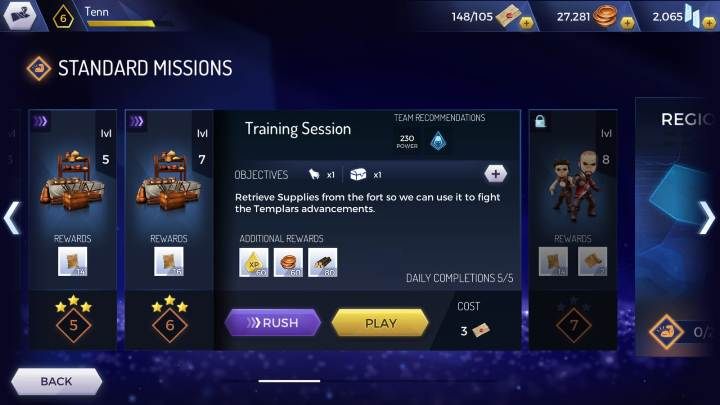 Surowce te zdobędziesz w trakcie wykonywania misji - Surowce do budowy kwatery głównej - Assassins Creed Rebellion - poradnik do gry