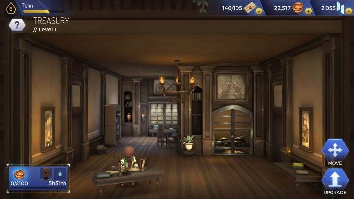Treasury to pomieszczenie, które odblokujesz zdobywając 4 poziom doświadczenia - Surowce do budowy kwatery głównej - Assassins Creed Rebellion - poradnik do gry