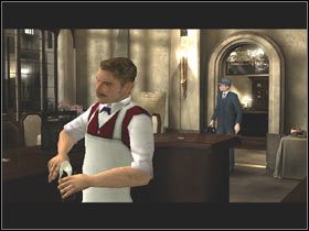 Pogadałem chwilkę z barmanem, który oczywiście słyszał o wydarzeniach jakie miały miejsce w pokoju 507, ale starał się usilnie mówić mniej niż wiedział - Hotel Orphee cz.1 | Post Mortem - Post Mortem - poradnik do gry