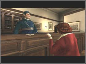 Najważniejszą osobą na posterunku był sierżant Beauvais, czemu trudno się dziwić zważywszy na gabaryty tego policjanta - Komisariat Policji cz.1 | Post Mortem - Post Mortem - poradnik do gry