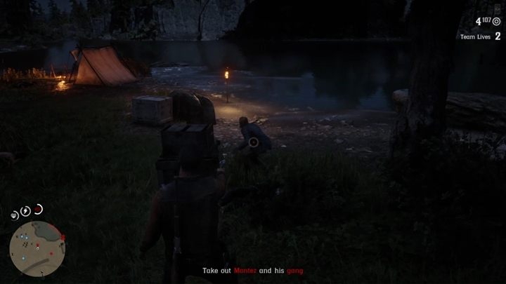 Po pewnym czasie dotrzesz do obozowiska Monteza i jego obstawy - Dokąd prowadzi moralność - Solucja Red Dead Online - Red Dead Online - poradnik do gry