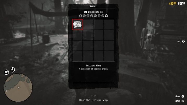Jeśli chodzi o użycie mapy skarbów, to sprawa wygląda identycznie, jak w prologu gry - Jak odnajdywać mapy skarbów w Red Dead Online? - Red Dead Online - poradnik do gry