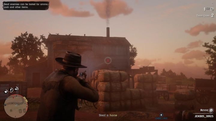 Po scenkach, ruszysz w maksymalnie 4 osobowej grupie ruszysz do wskazanego miejsca, by ukraść konie - Honor Koniokradów - Solucja Red Dead Online - Red Dead Online - poradnik do gry
